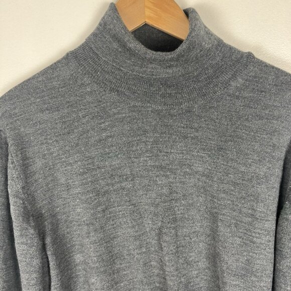 Man by Tchibo Turtleneck Sweater sz 54 US L Wool Blend Base Layer Office Staple - Picture 4 of 8
